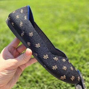 Rothy’s The Point Daisy Sparkle Sz 7 Comfortable
